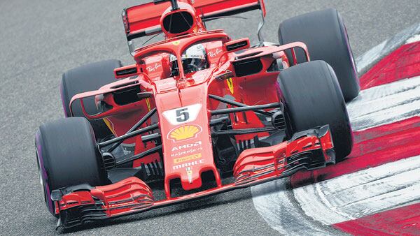 Vettel, el más rápido ayer en Shanghai.