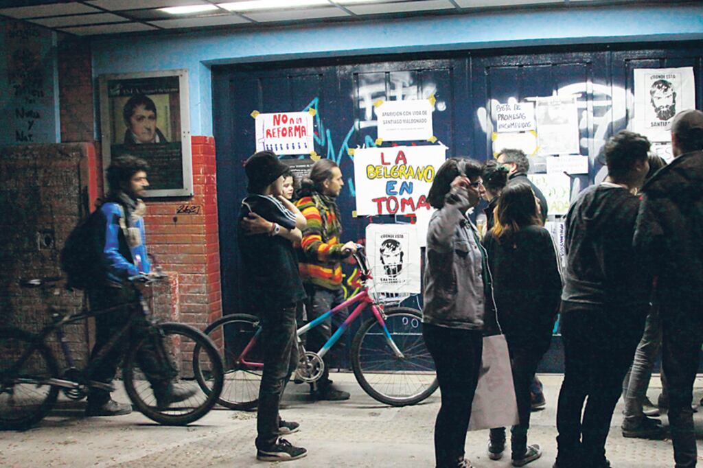La Escuela de Bellas Artes Manuel Belgrano, uno de los establecimientos porteños tomados contra la reforma.