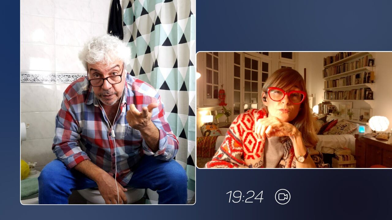 Los actores de la serie se grabaron a sí mismos, sin contacto personal.