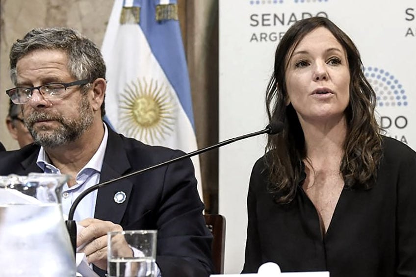 Carolina Stanley y Adolfo Rubinstein.