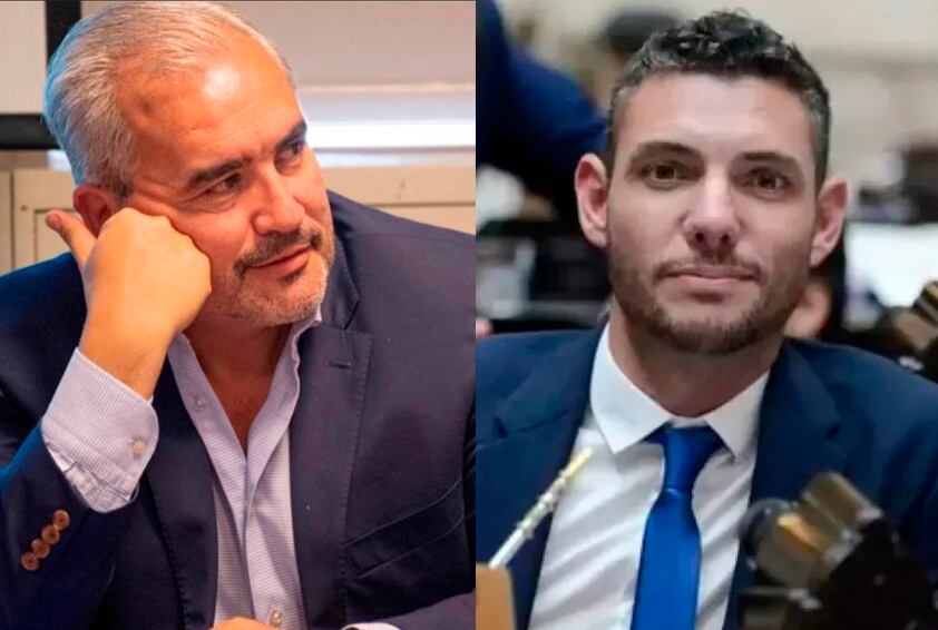 Los expulsados del PRO: el vicepresidente segundo del partido, Damián Arabia, y el dirigente Pablo Walter.