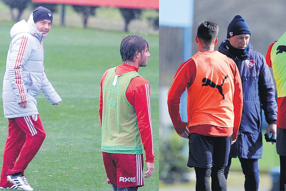 Gallardo concentró a River en un hotel de Cardales. Holan podría cambiar el esquema en Independiente.