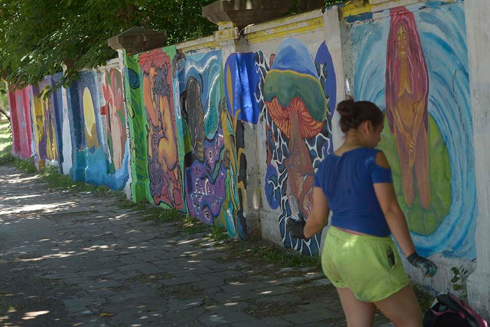 El mural de 27 de Febrero al 500 es una de las intervenciones de la agrupación.