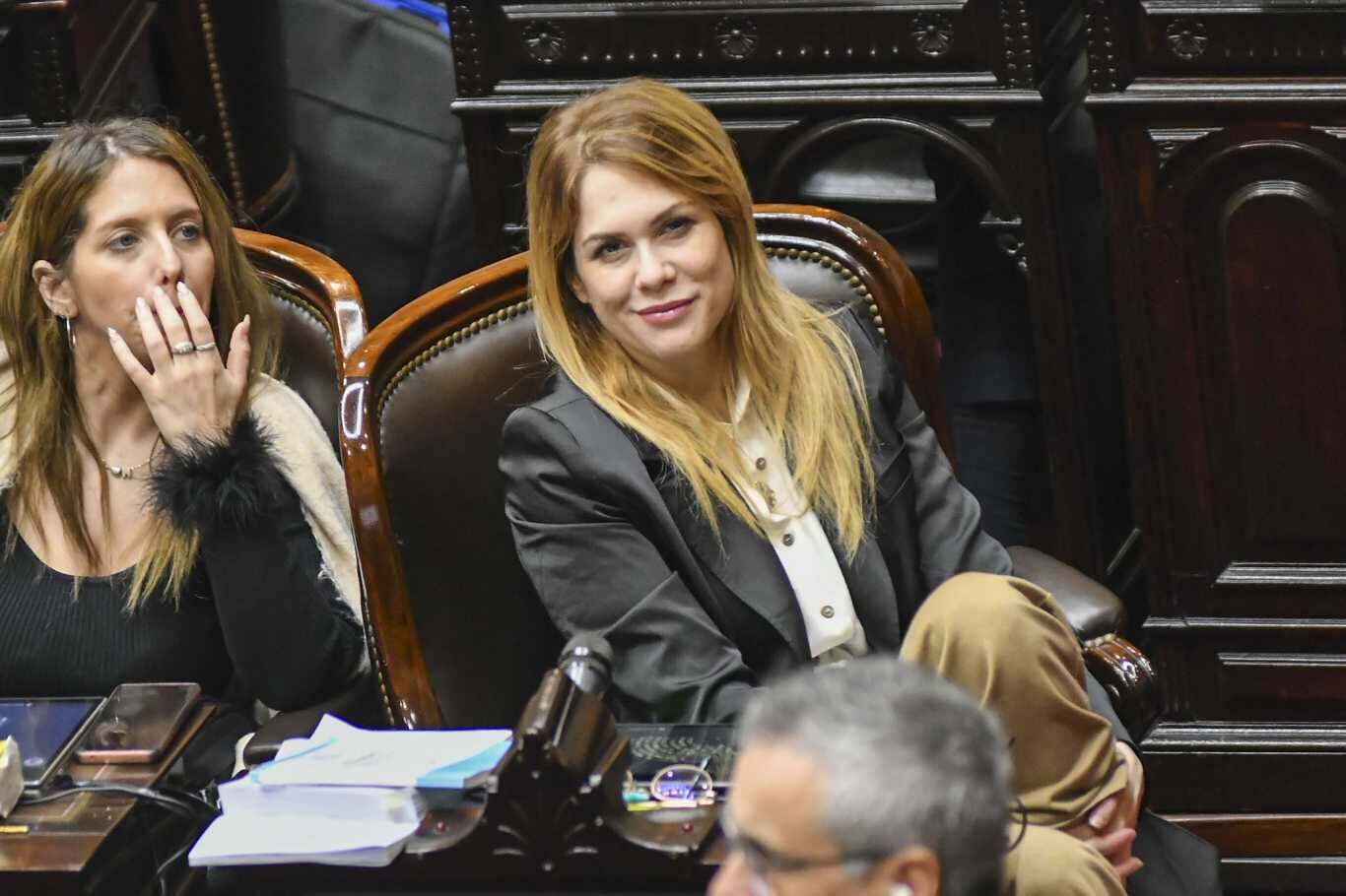 La diputada Lilia Lemoine en el Congreso.