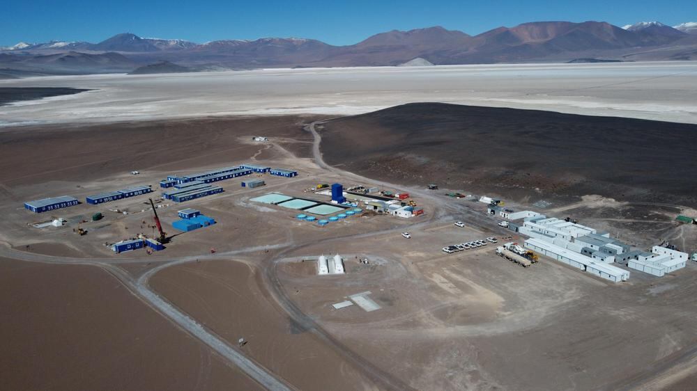 Proyecto Mariana, de la empresa china Ganfeng Lithium, en el Salar de Lullaillaco.