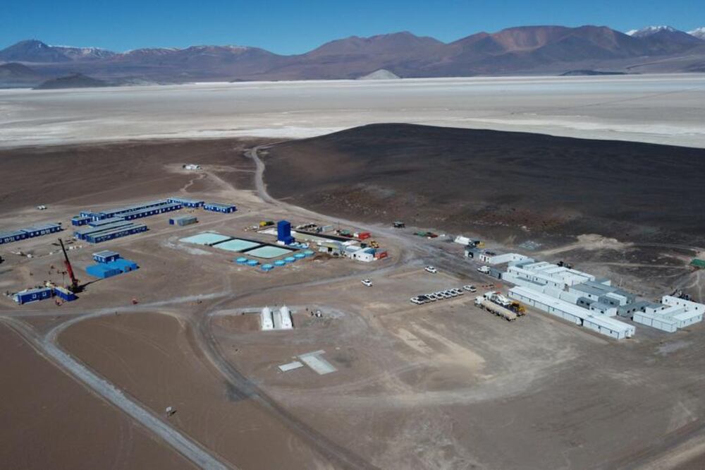 Proyecto Mariana, de la empresa china Ganfeng Lithium, en el Salar de Lullaillaco.