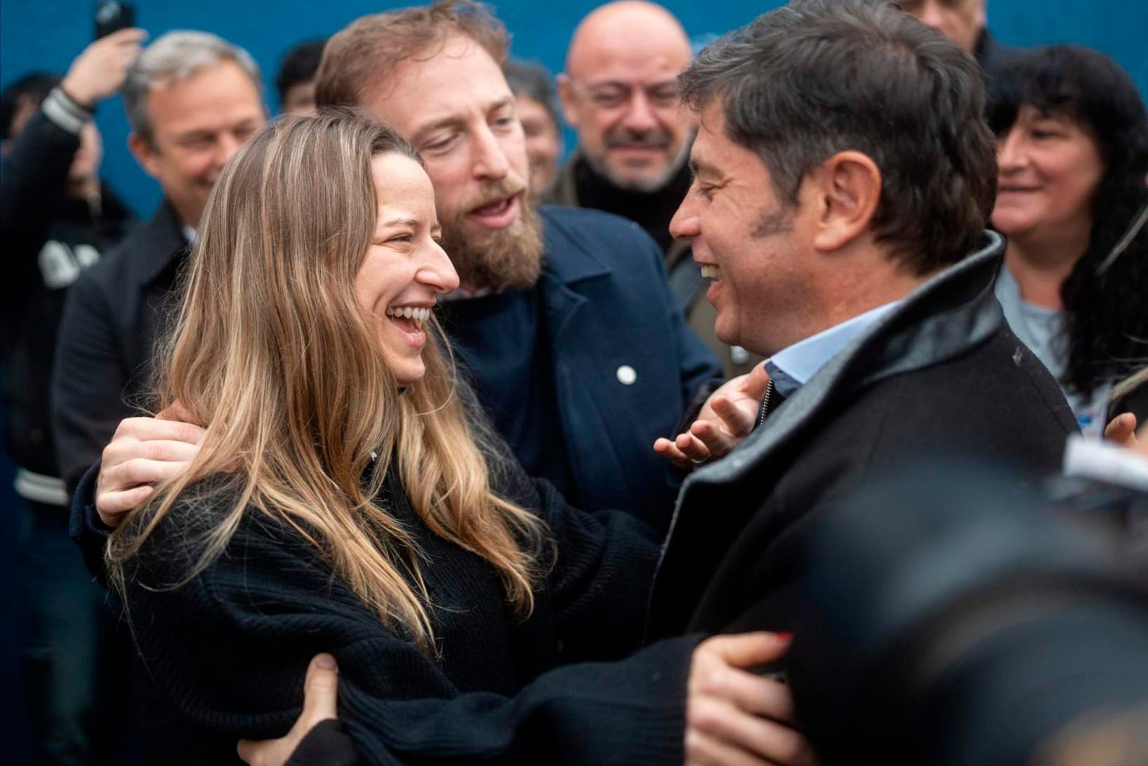 Axel Kicillof en Lomas de Zamora junto a María Eva Limone y Federico Otermín.