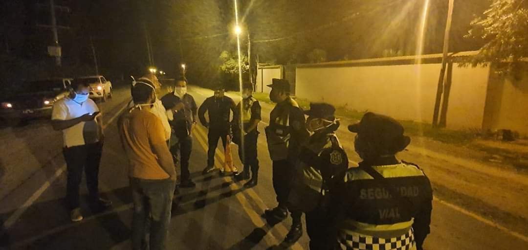 Folloni, en el operativo policial que impidió el ingreso del contingente