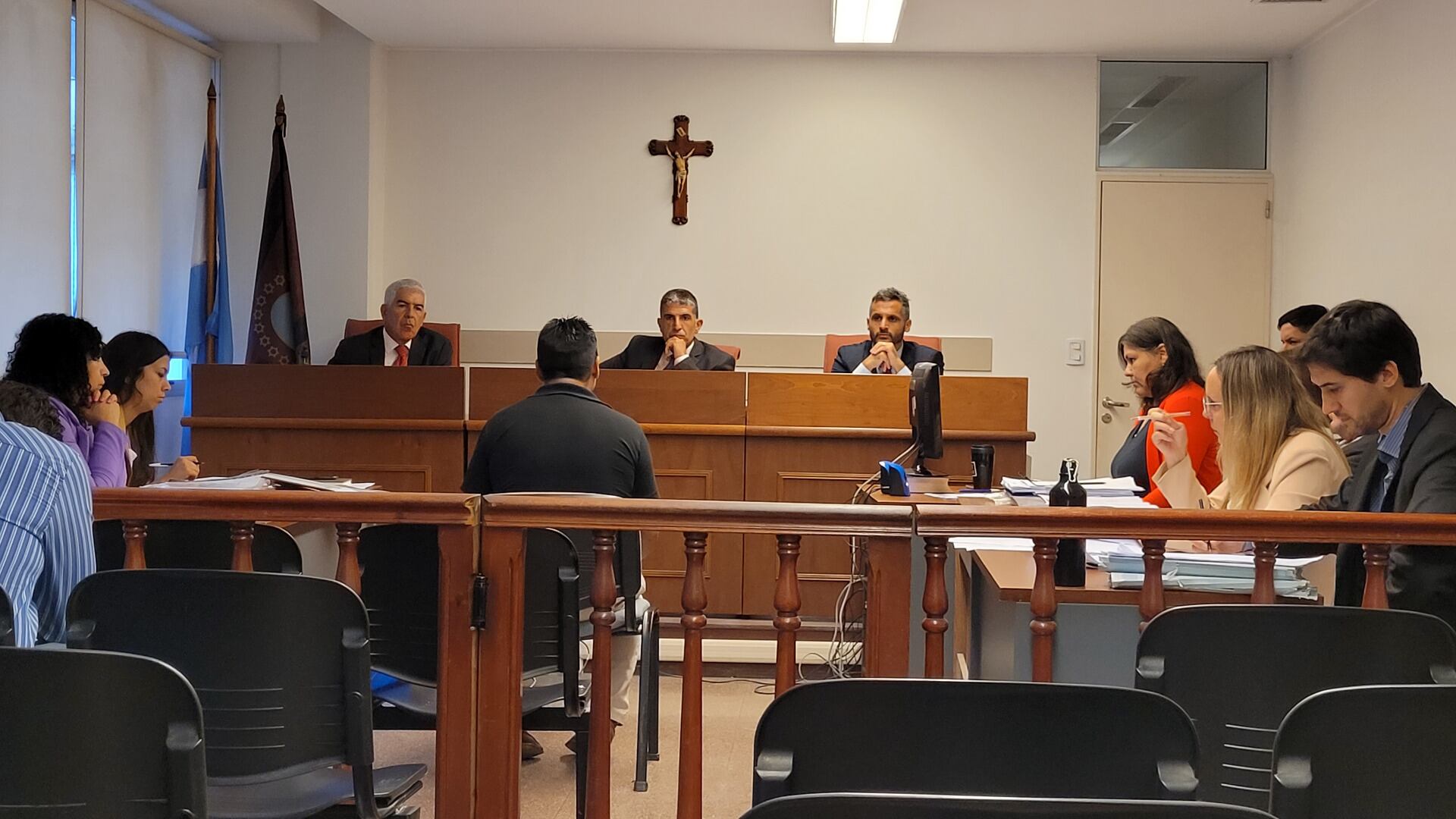 Soto, frente al tribunal.