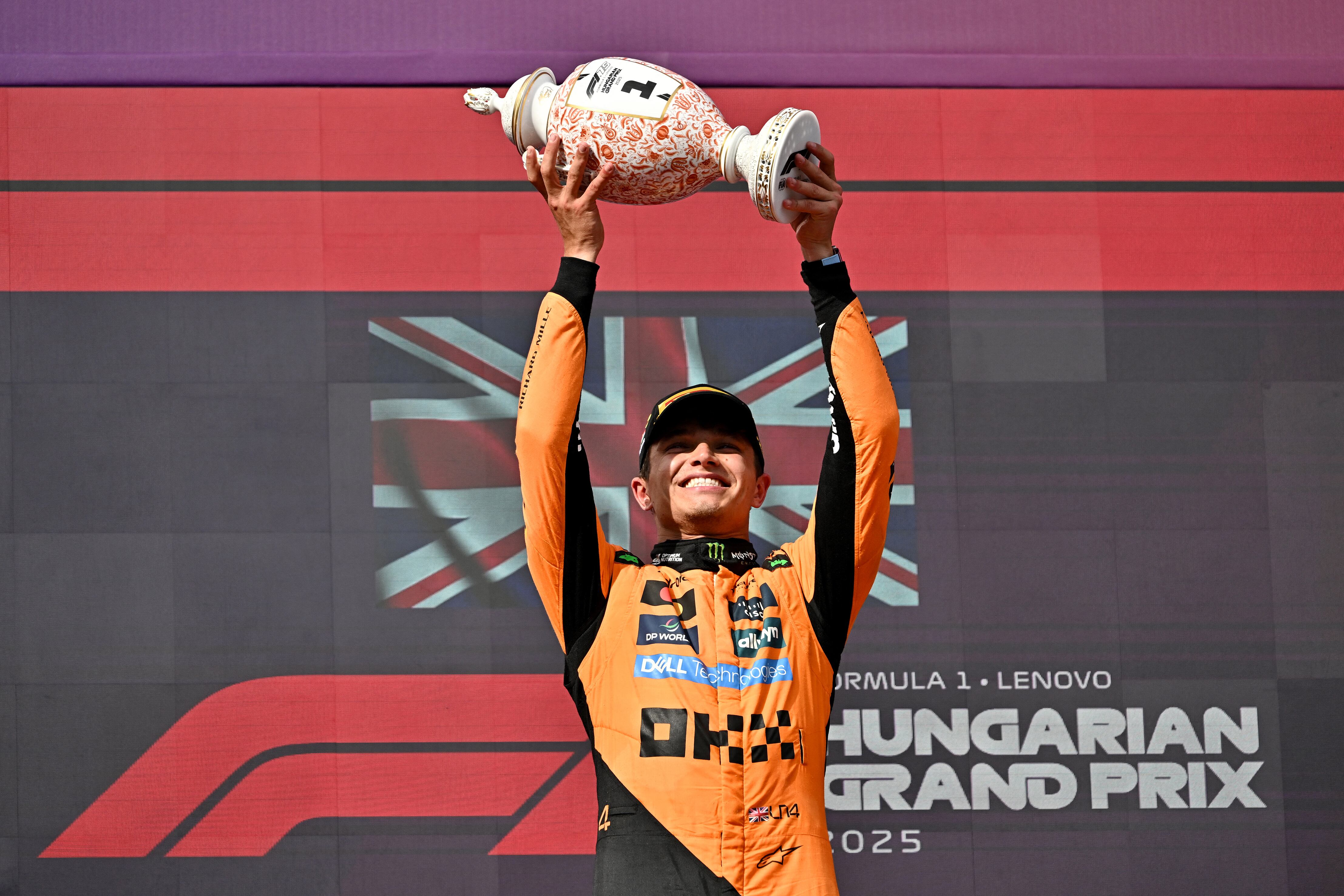 Norris logró su quinta victoria del año en Hungría