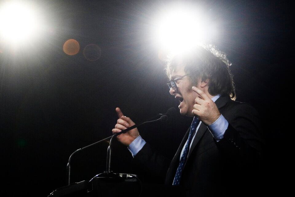 Javier Milei, el animador de la campaña.