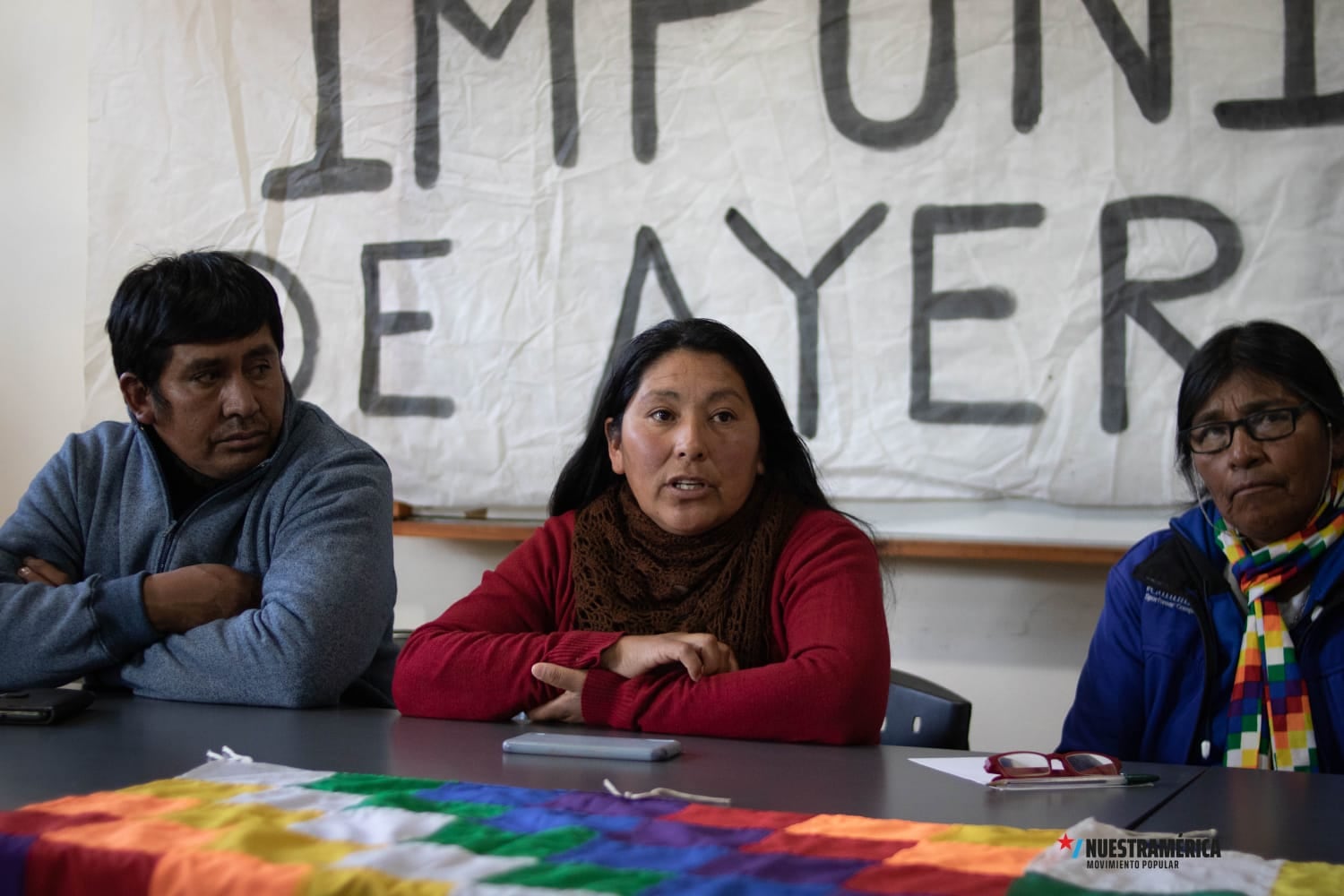 Mabel Gutiérrez, caciade Laguna Blanca.