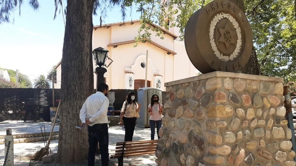 Plaza de Chicoana, una de las obras financiada por el organismo