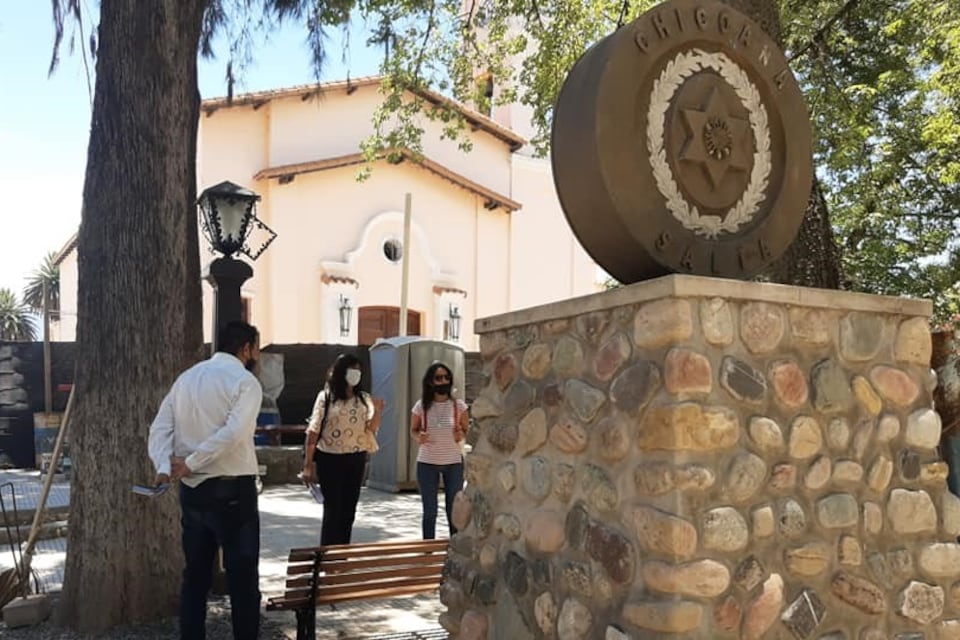 Plaza de Chicoana, una de las obras financiada por el organismo
