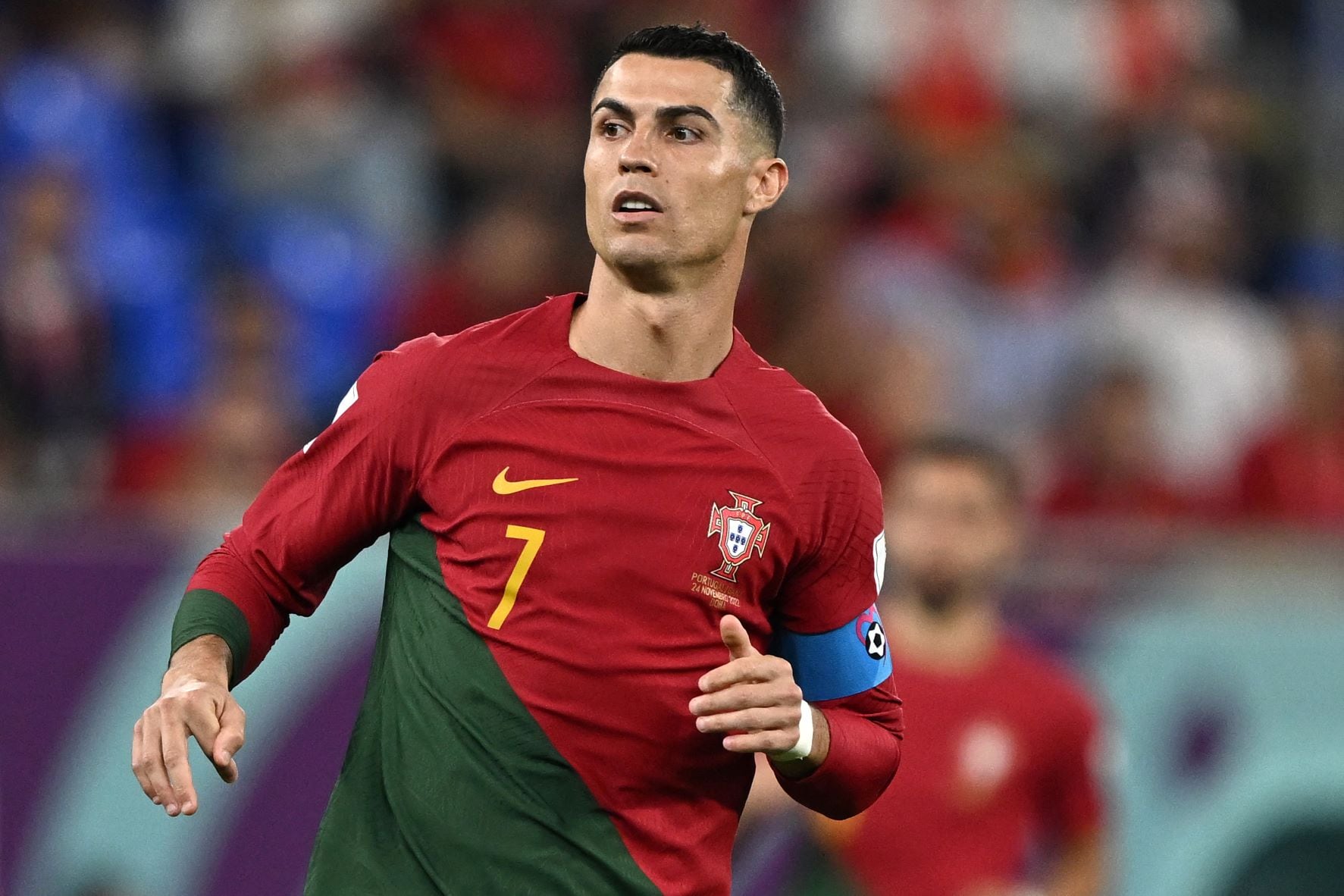 Nuevo récord de Cristiano Ronaldo en el debut de Portugal en el Mundial Qatar 2022. Imagen: AFP.