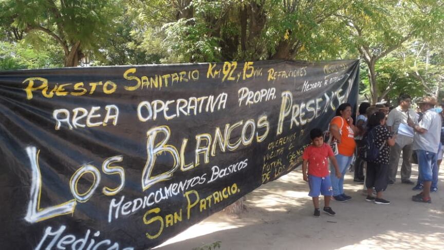 Protesta en Coronel Juan Solá