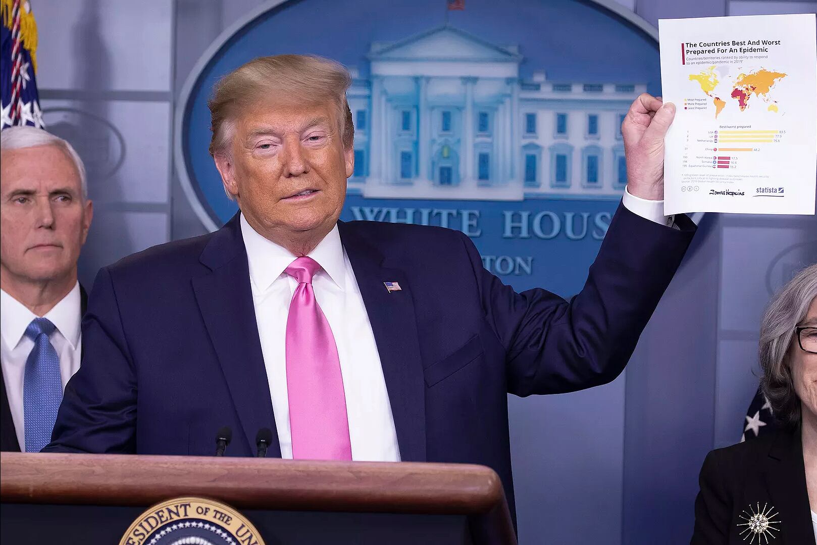 "Otros casos en Estados Unidos son probables", dijo Trump en conferencia de prensa. 