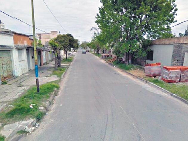 La cuadra en la que se encuentra la casa de Pablo Reinoso, aún prófugo.