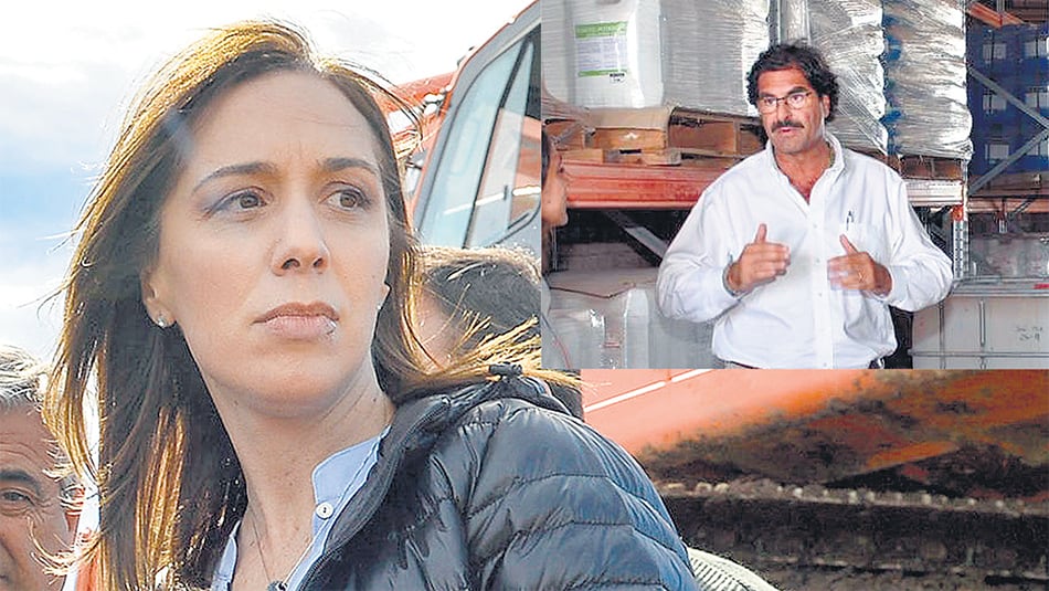 Vidal autorizó la fumigación sobre las escuelas. Arriba, Leonardo Sarquís, de Monsanto directo al ministerio.