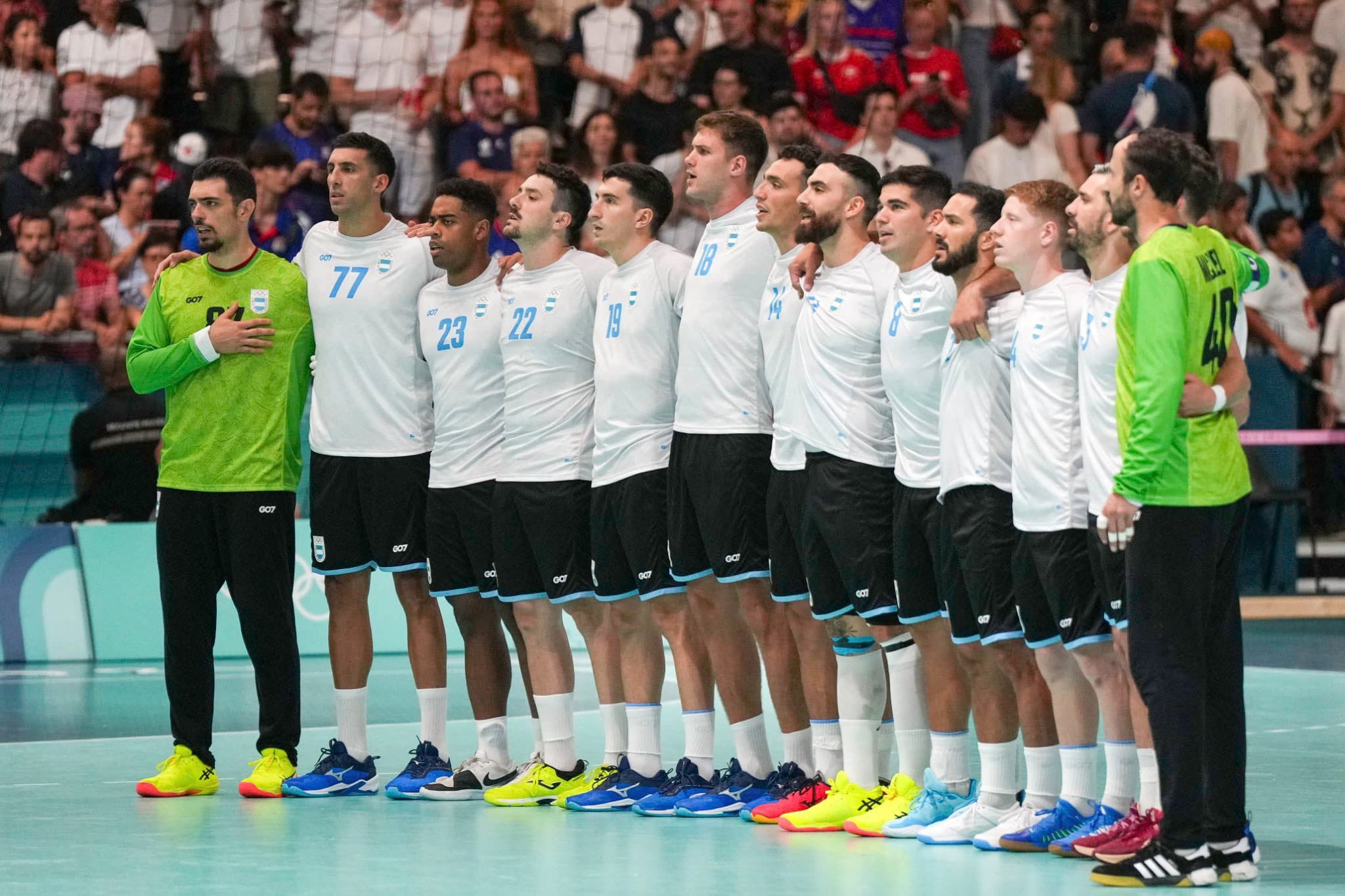 Los integrantes del seleccionado