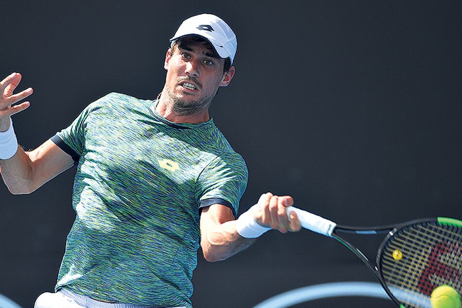 Guido Pella, eliminado ayer en el Abierto de Australia.