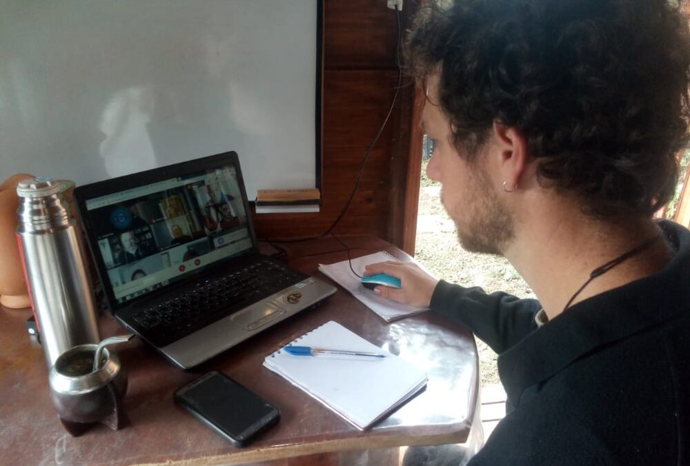 Tane Da Souza Correa, en reunión virtual