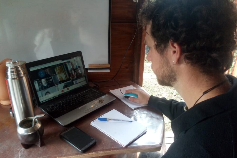 Tane Da Souza Correa, en reunión virtual