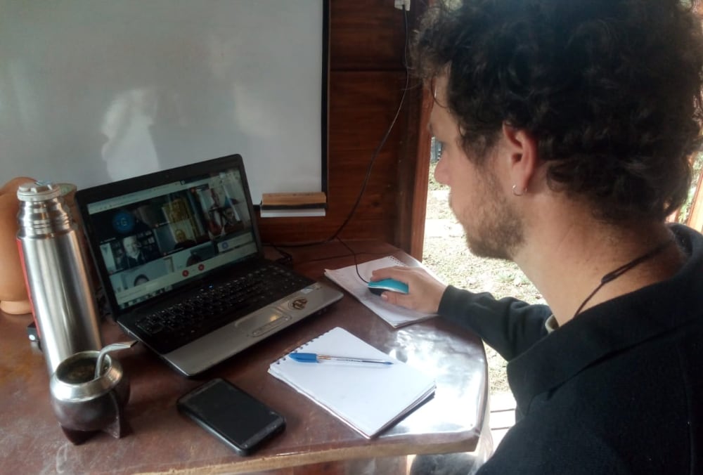 Tane Da Souza Correa, en reunión virtual