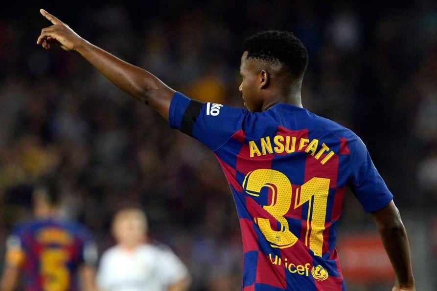 Ansu Fati, la nueva esperanza del Barcelona para suceder a Lionel Messi.