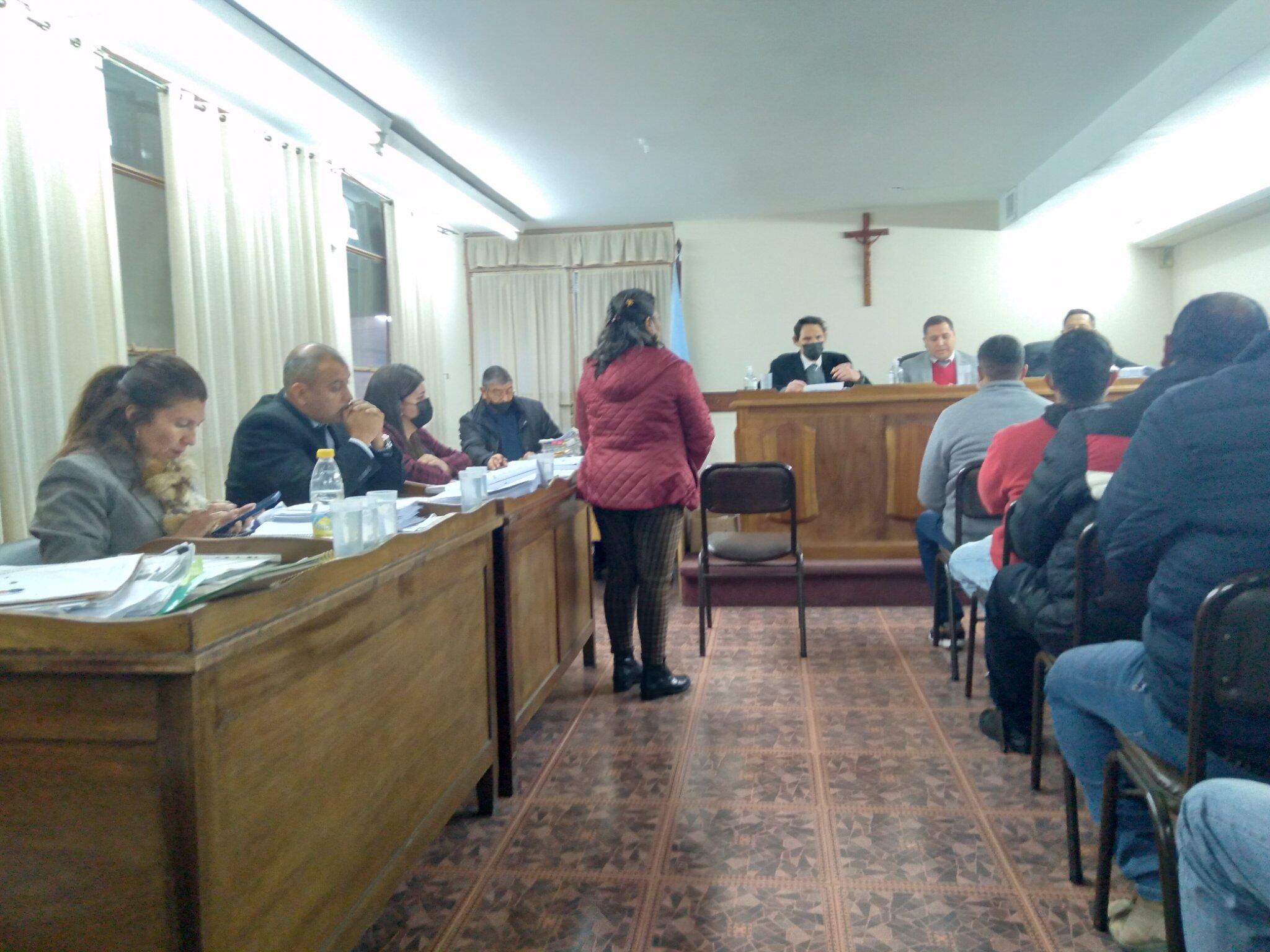 Claudia Veliz, minutos antes de dar su testimonio.