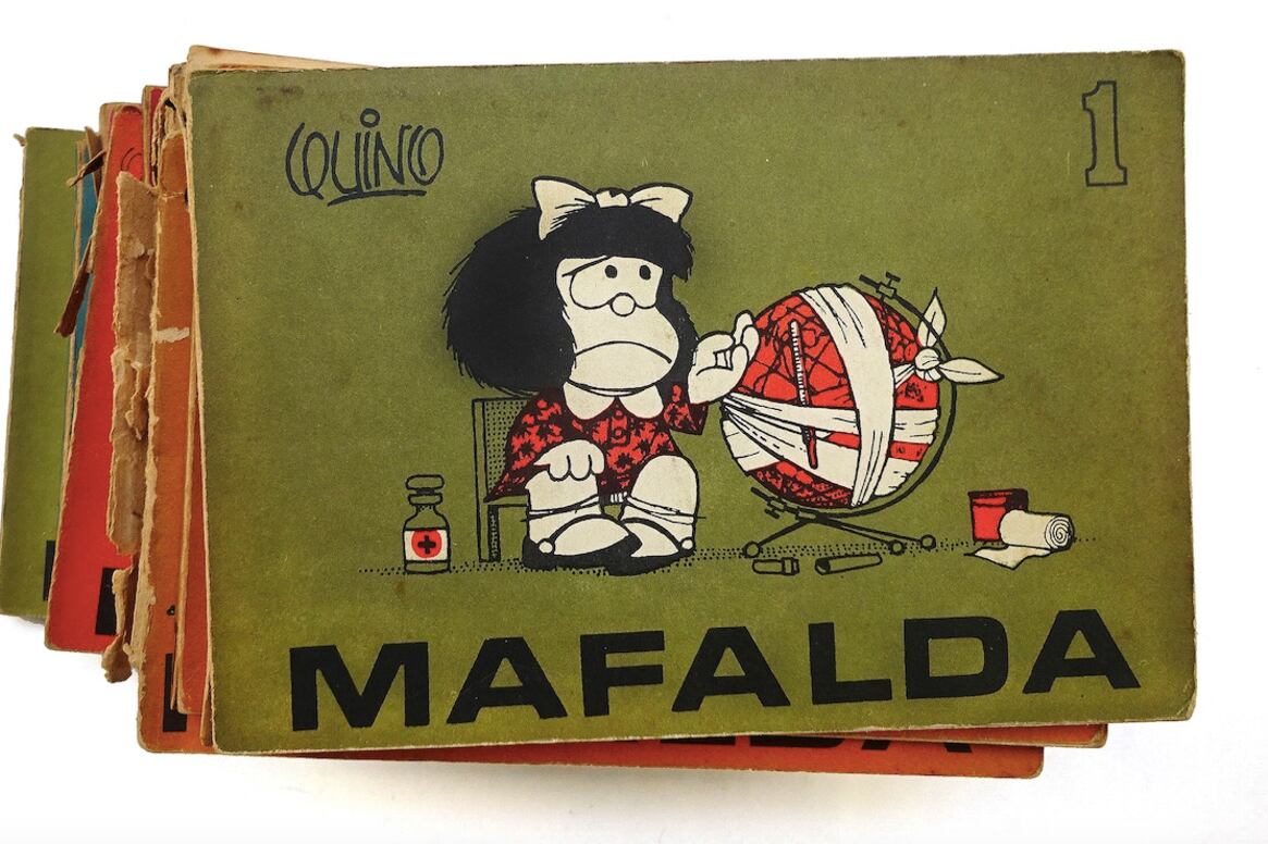 La legendaria tapa original del primer tomo de Mafalda