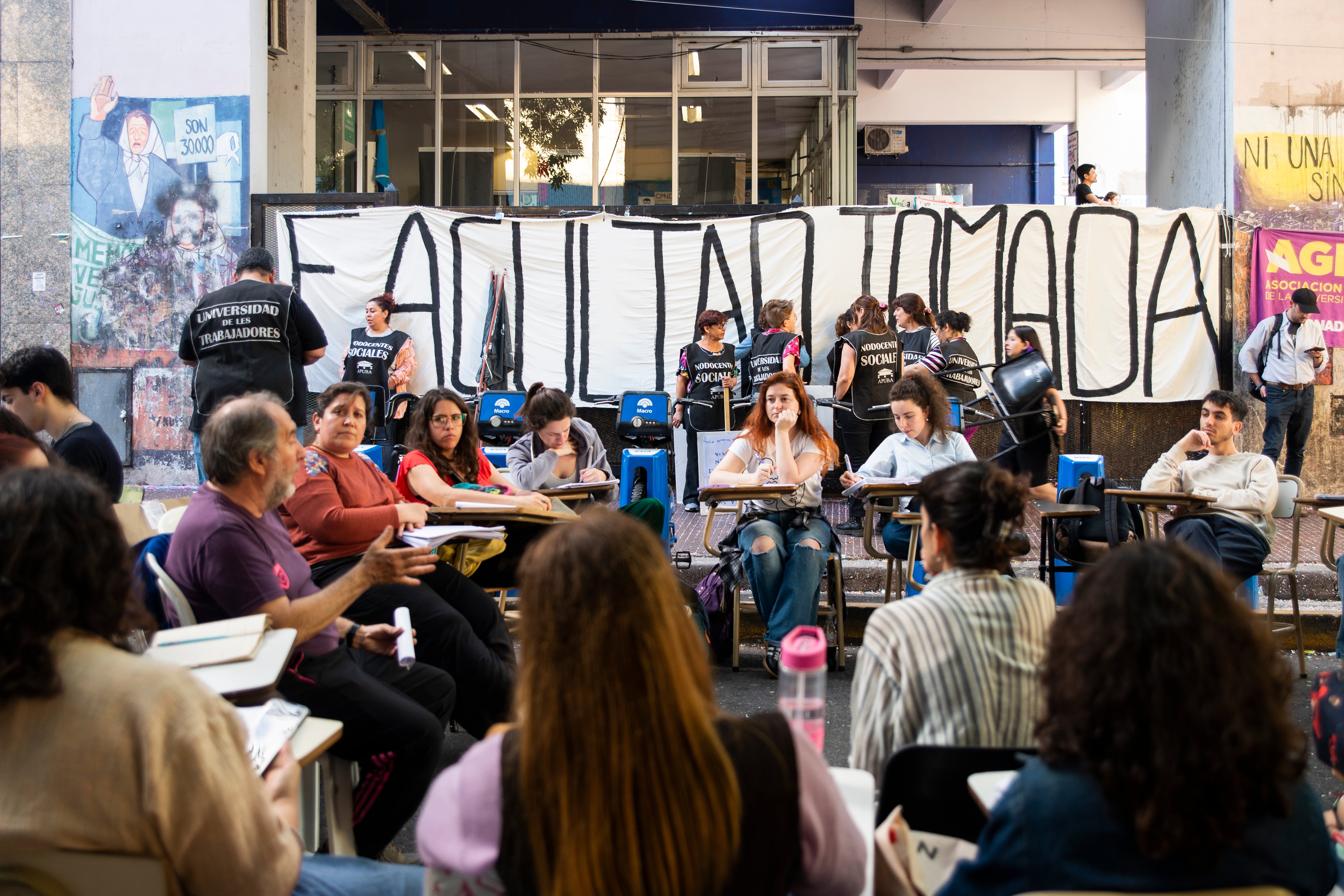 Clases públicas en la Facultad de Sociales (UBA)
