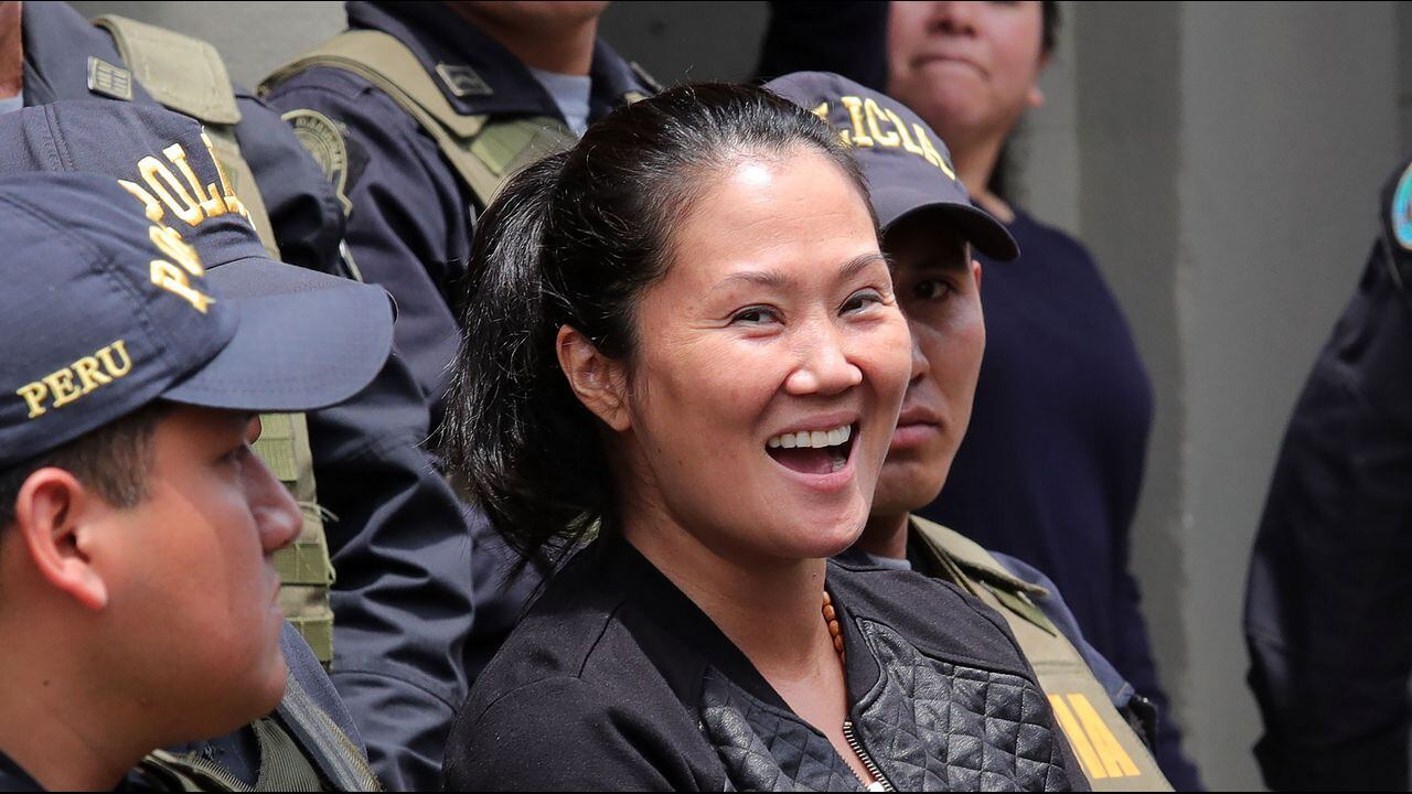 Keiko Fujimori, al ser detenida por primera vez en octubre de 2018.