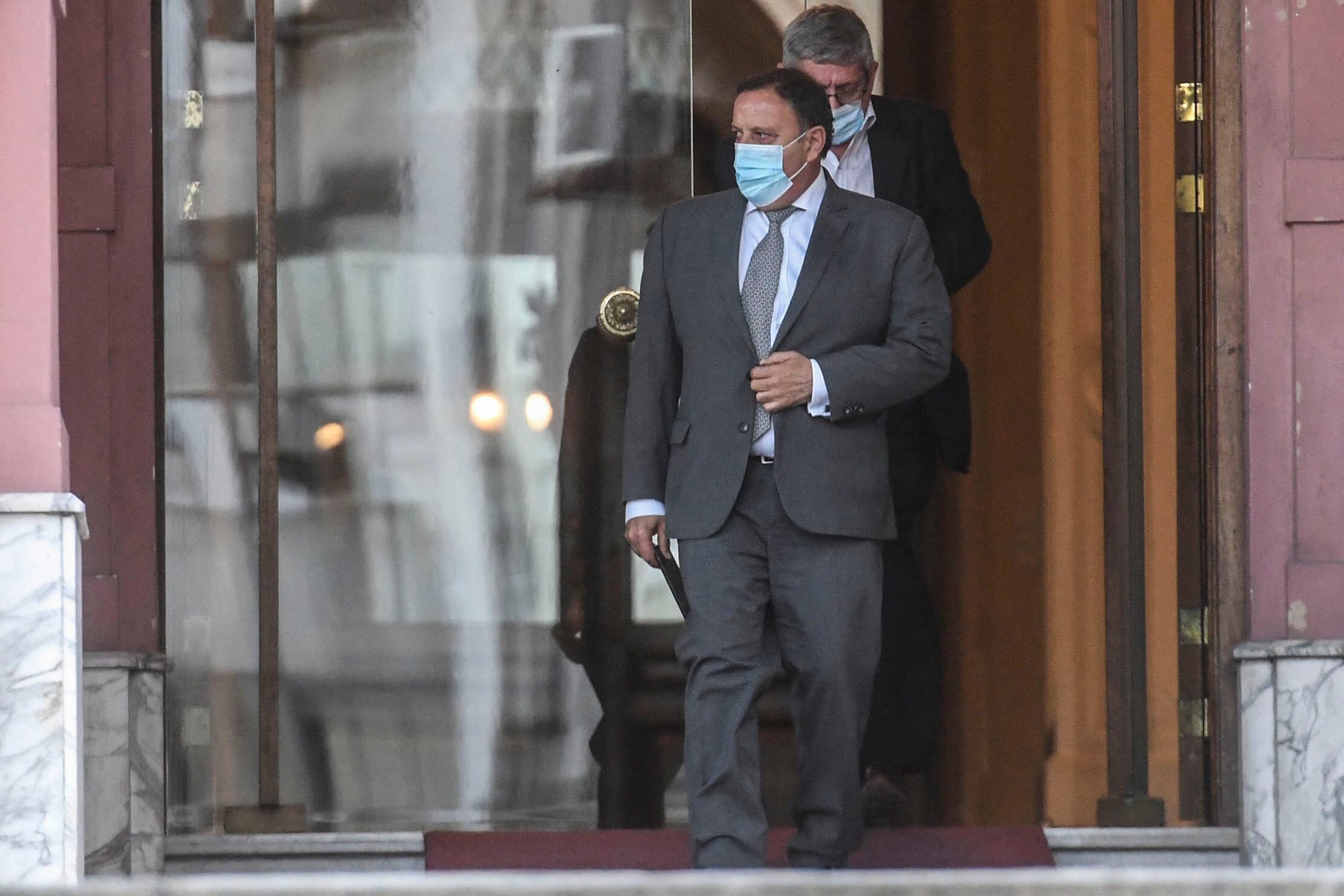 El gobernador de La Rioja, Roberto Quintela, estuvo hoy en Casa Rosada.