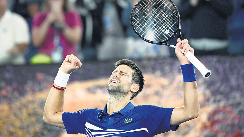 Novak Djokovic tuvo un duro partido ante Medvedev.