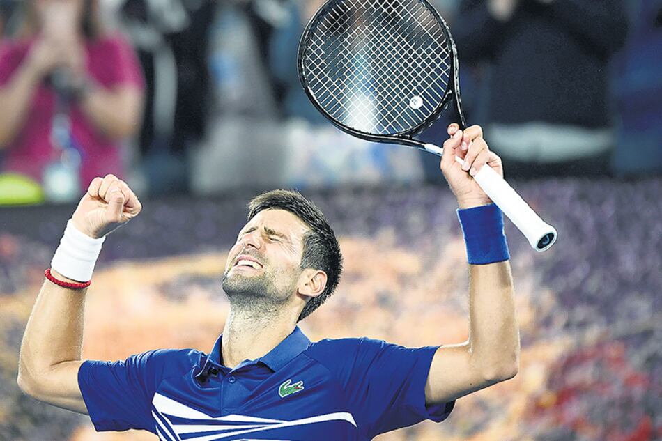 Novak Djokovic tuvo un duro partido ante Medvedev.