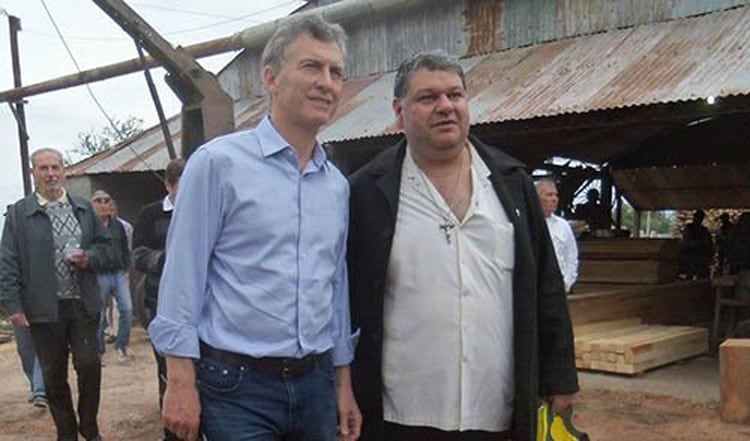 Casalboni junto a Macri, de campaña en Chaco, en 2015.