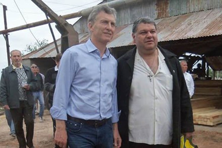 Casalboni junto a Macri, de campaña en Chaco, en 2015.