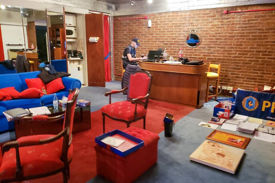 Uno de los departamentos allanados en la ciudad de Buenos AIRES.