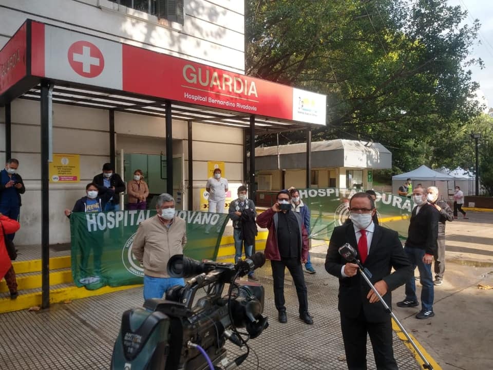 El personal de la salud reclama al gobierno de Rodríguez Larreta ante la falta de elementos para protegerse del coronavirus.
