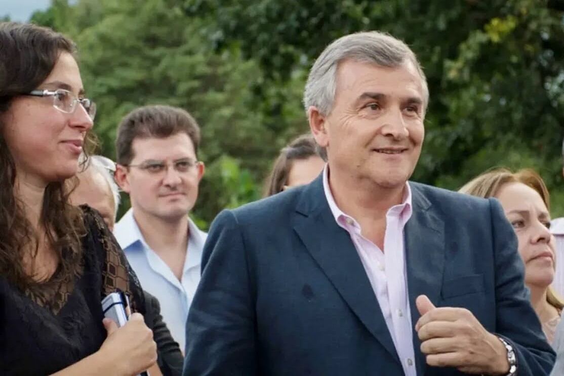 María Mónica Snopek, junto al gobernador jujeño Morañes (Foto: Jujuy al Momento).