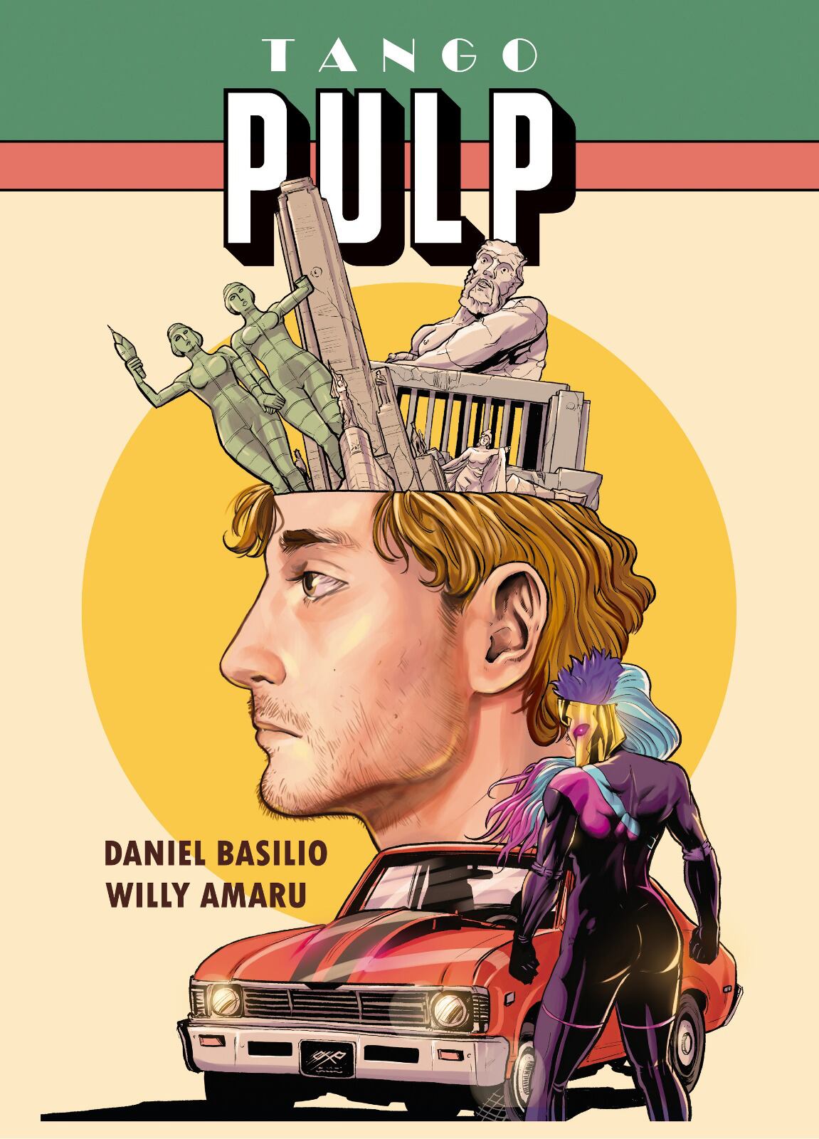 La ciudad dibujada por un artista boliviano.