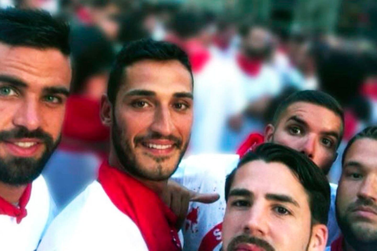 Los protagonistas del caso de La Manada española.