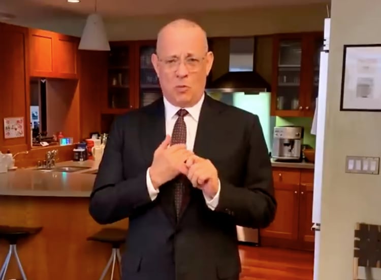 Hanks, durante su aparición en "Saturday Night Live". 