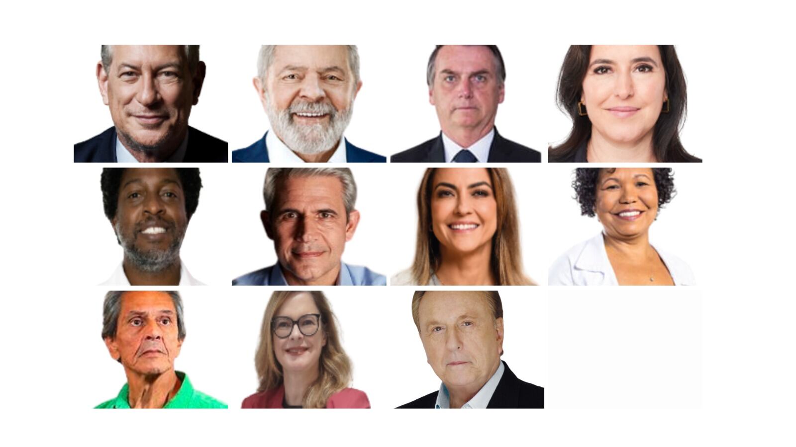 Los once candidatos presidenciales