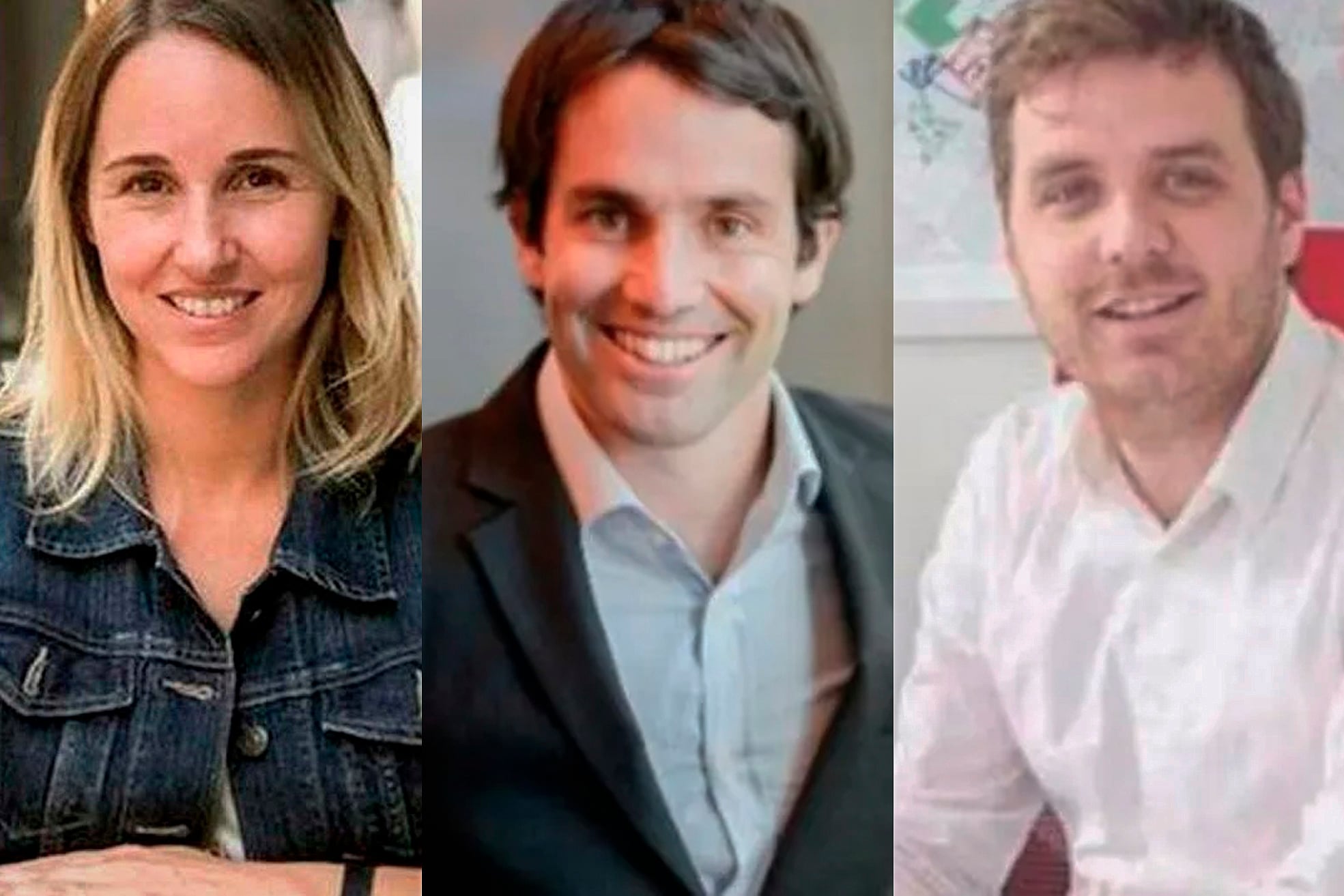 Clara Muzzio, Federico Di Benedetto y Emanuel Ferrario, los tres funcionarios porteños con covid-19.