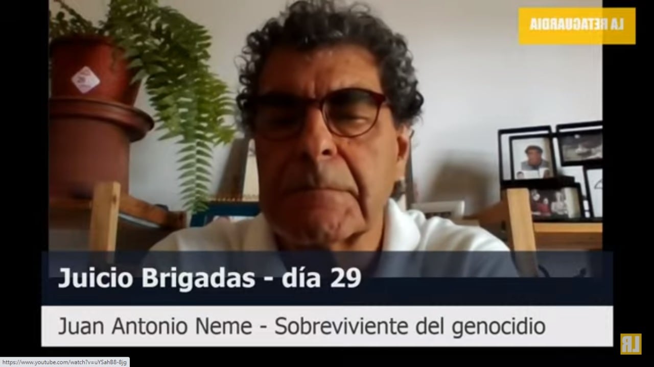 Juan Antonio Neme, sobreviviente de varios centros clandestinos, contó que vio un helicóptero arrojar personas al Río de la Plata.