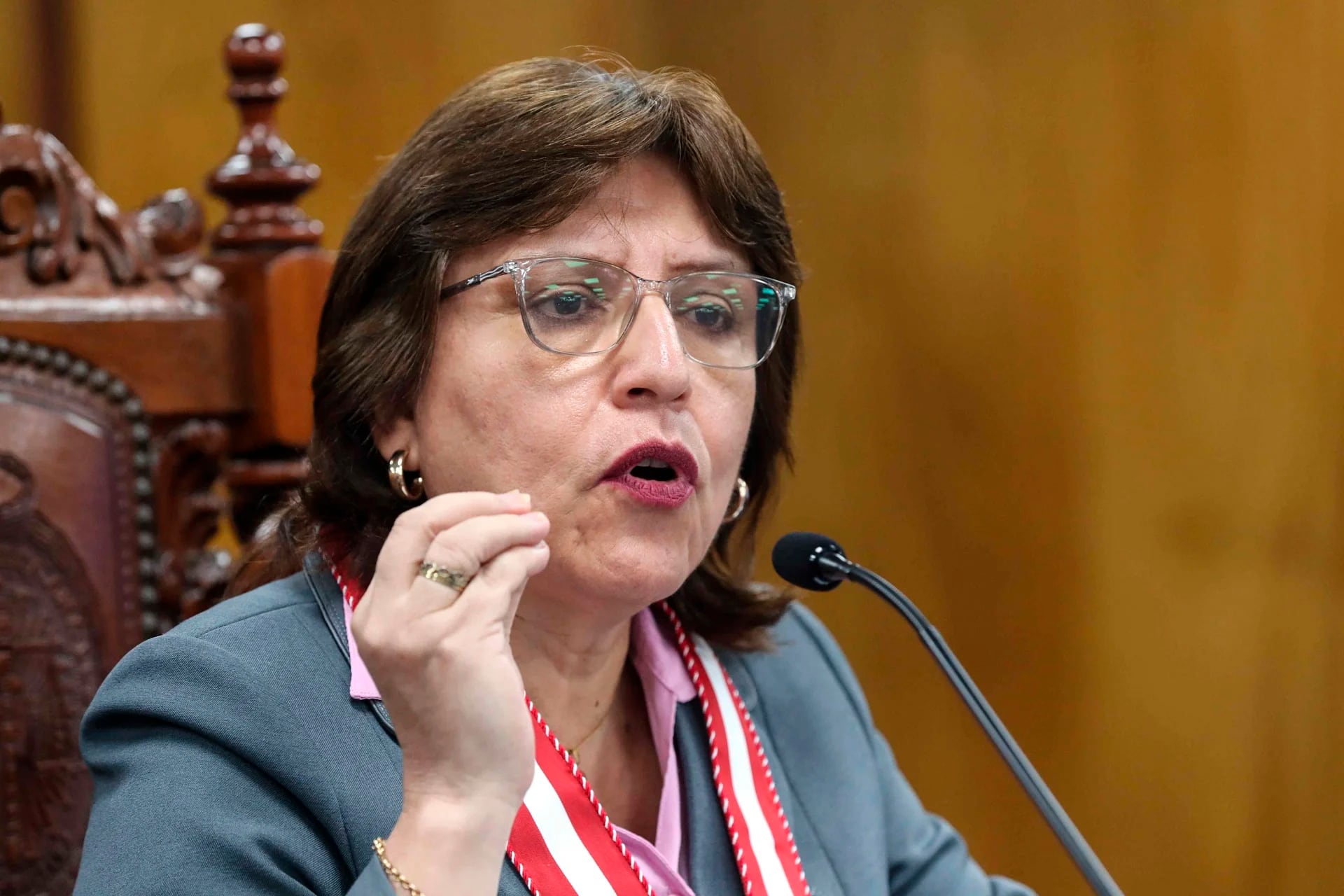 Delia Espinoza la fiscal destituida.