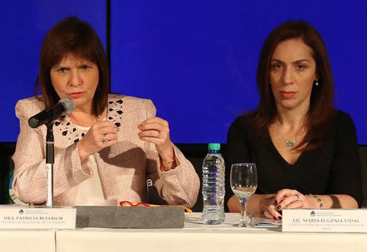 Bullrich y Vidal reivindicaron la represión y le apuntaron a la izquierda