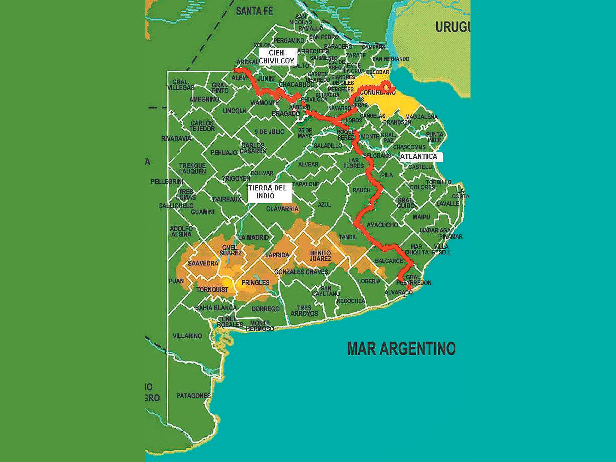La desaparición de Buenos Aires en el mapa de Lucas Llach.